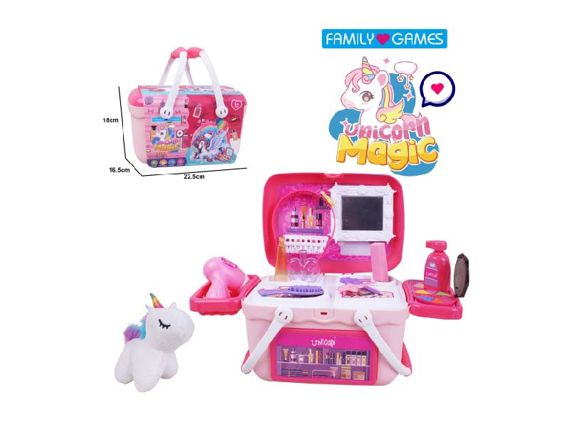 Plush Pet Makeup Hand-Held Basket
