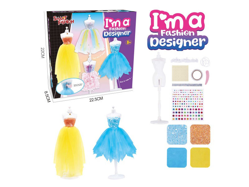 Two Sets Of Diy Handcrafted Fashionable Clothing Design Sets For Girls