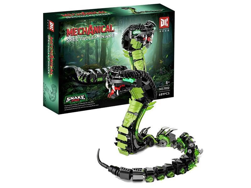 Mechanical Spectacles Snake Building Blocks 689pcs