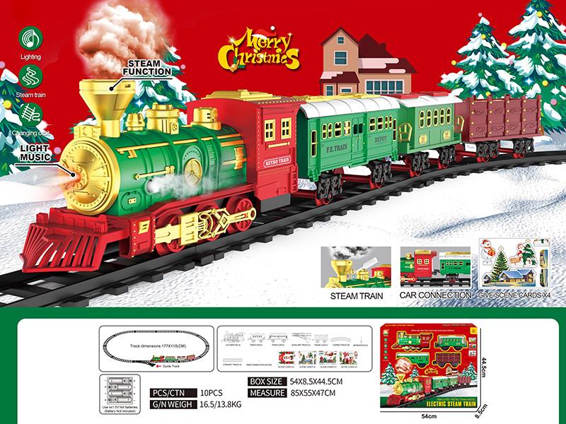 Electric Classic Steam Rail Train(Christmas)