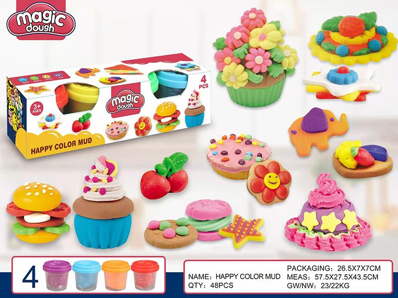 3 Oz Color Clay 4pcs