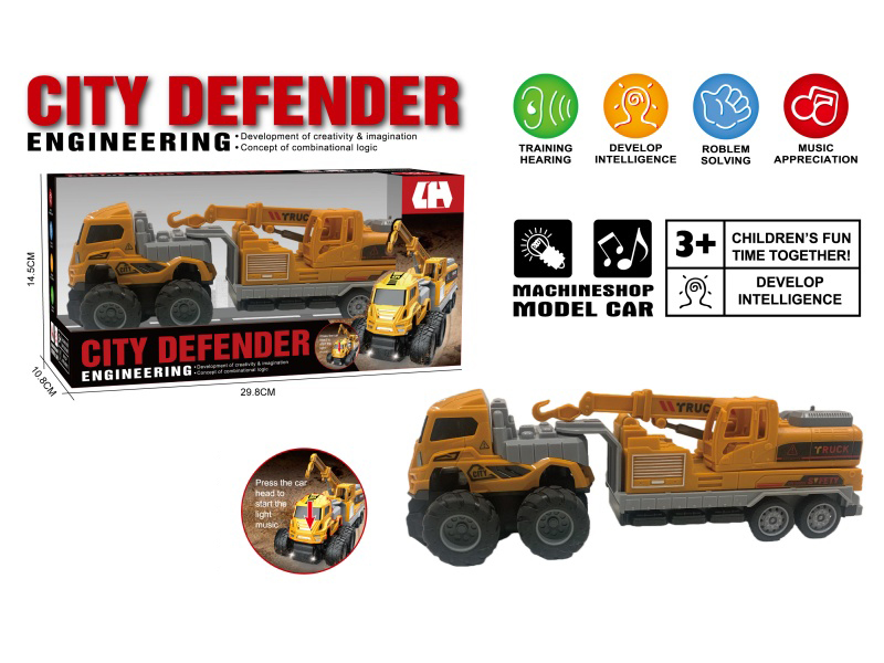 1:16 Friction Engineering Crane With Sound And Lights
