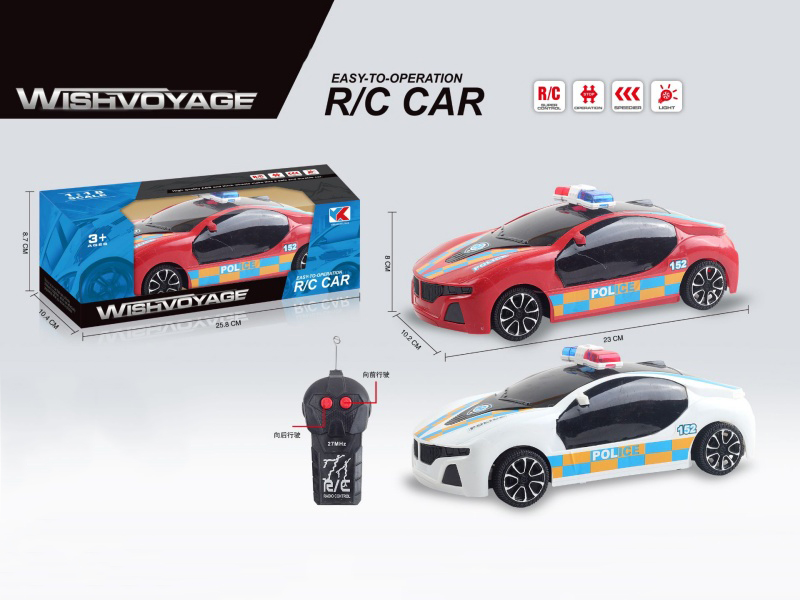 1:18 2CH Bmw Remote Control Police Car Without Power Included Has No Lights