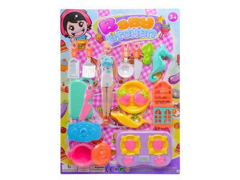 Kitchen Set + Doll