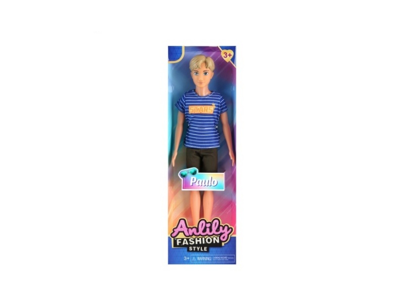 11.5-Inch Solid Male Doll (Brown Skin Color)