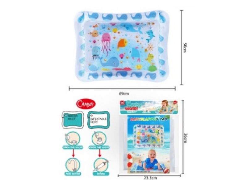 Babies Pat Water And Lie On Pads