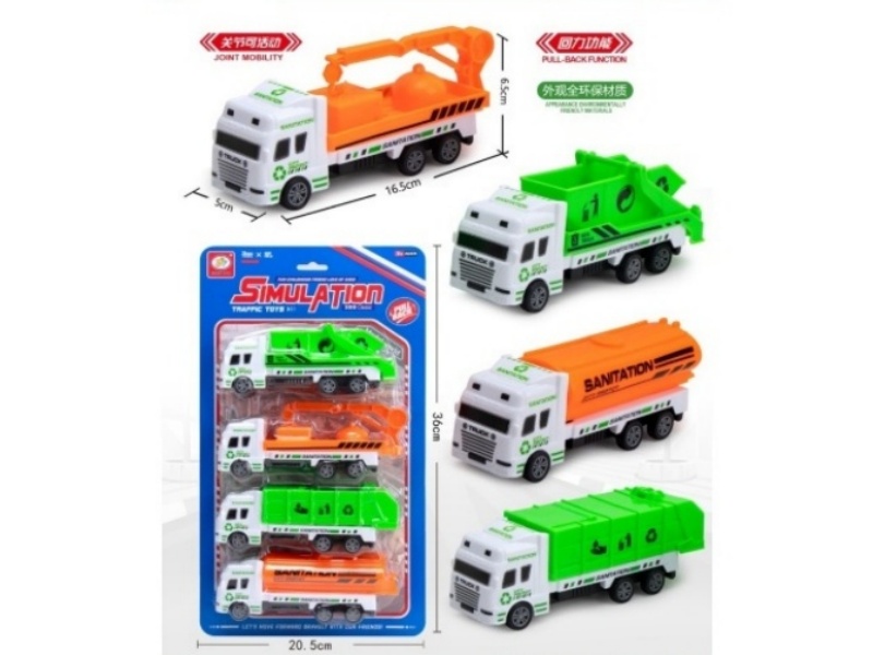 2 Colors, 4 Types Of Large Rebound Sanitation Vehicles