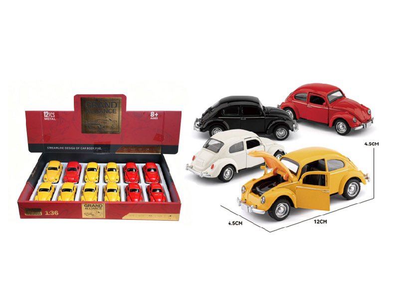 1:36 Volkswagen Beetle (4-Color Mixed Package)