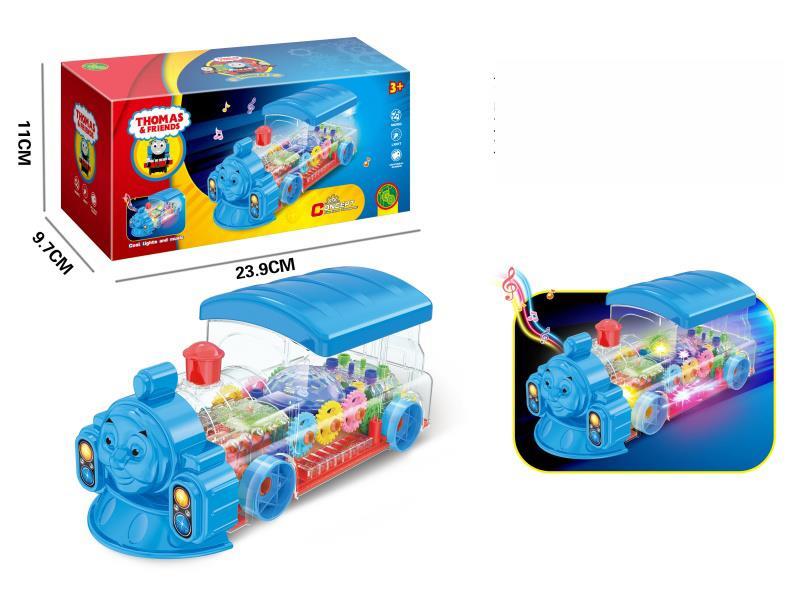Electric Universal Transparent Tomas Train With Lights And Music
