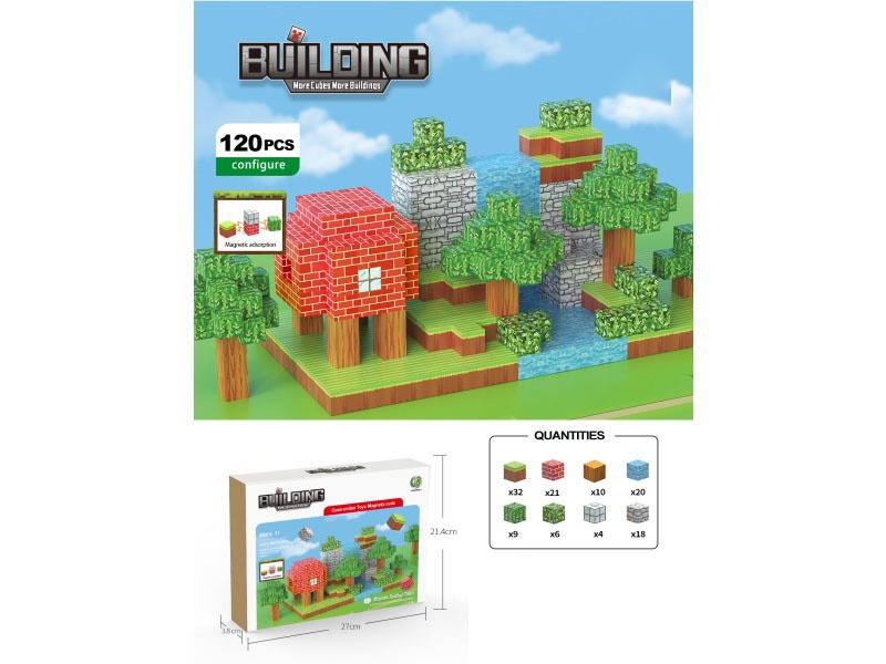 Building Blocks: 120Pcs Forest-Themed
