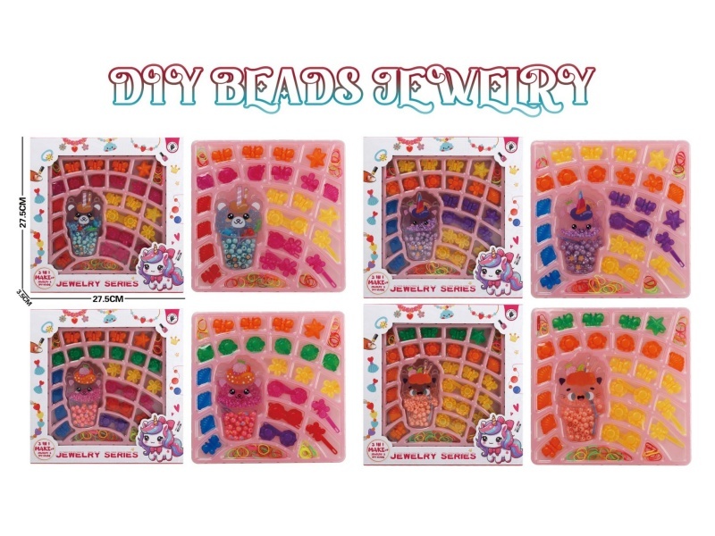Ice Cream Millet Beads + Hairpin