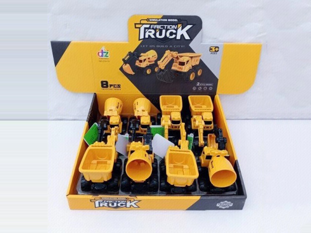 8 Pcs Of Inertial Engineering Vehicle