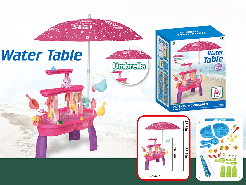 Beach Water Table + 1M Beach Umbrella