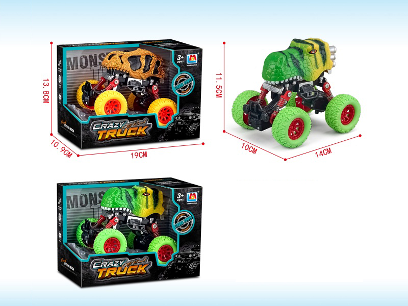 Pull Back Tyrannosaurus/Cracked Dragon Car