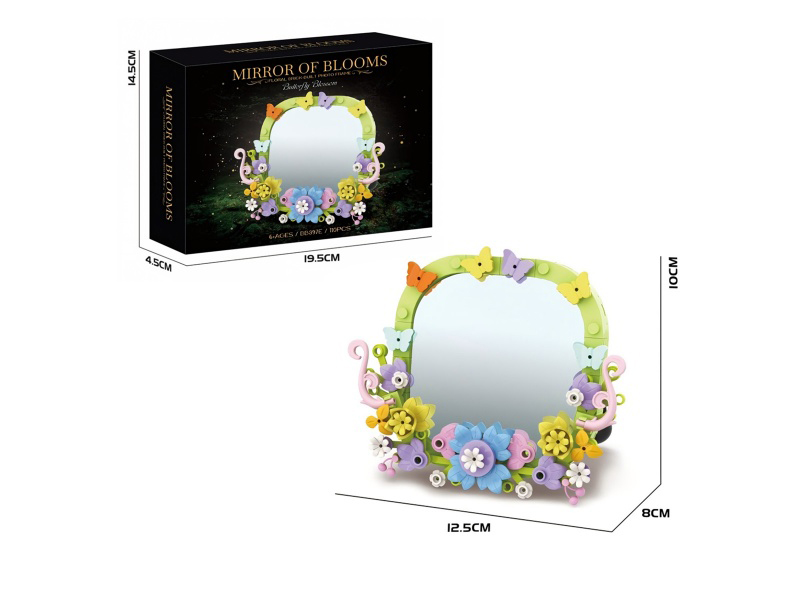 Diy Assembly Building Block Flower Butterfly Circle Story 110 Pieces