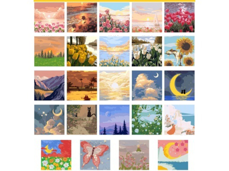 Hv Landscape Series 20X20 Digital Oil Painting