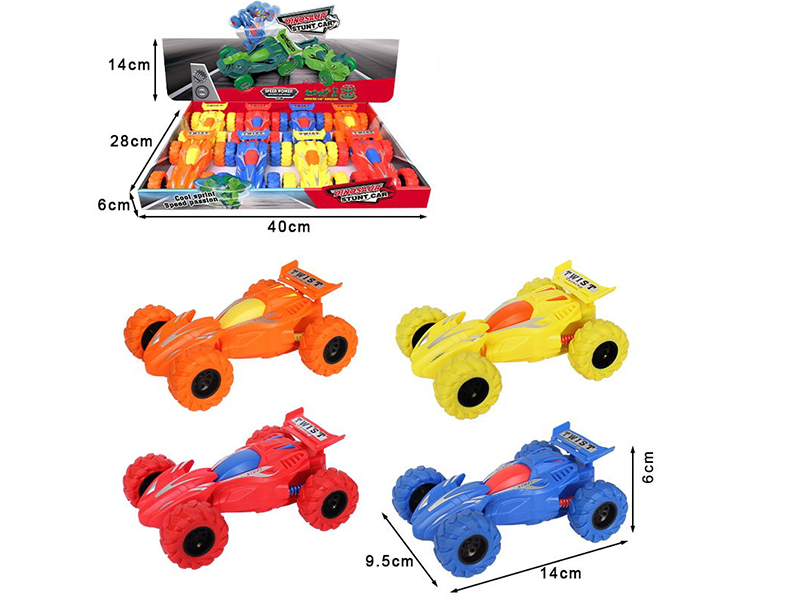 Friction Stunt Cars 8pcs
