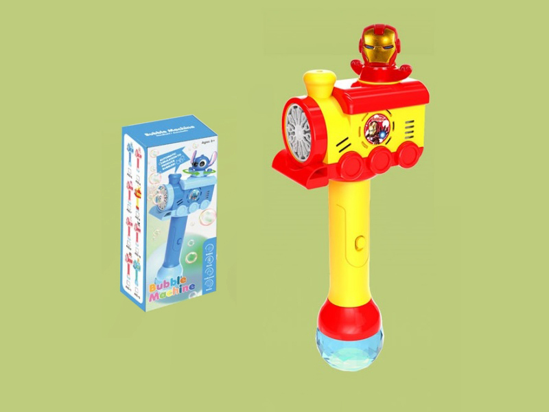 Iron Man Automatic Rotating Electric Bubble Stick