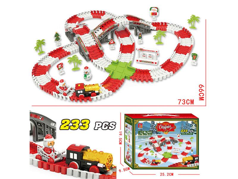 Christmas Rail Train Toy 233PCS