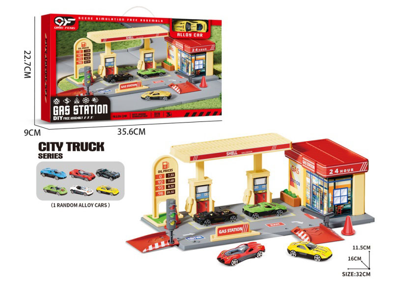 Gas Station Scene