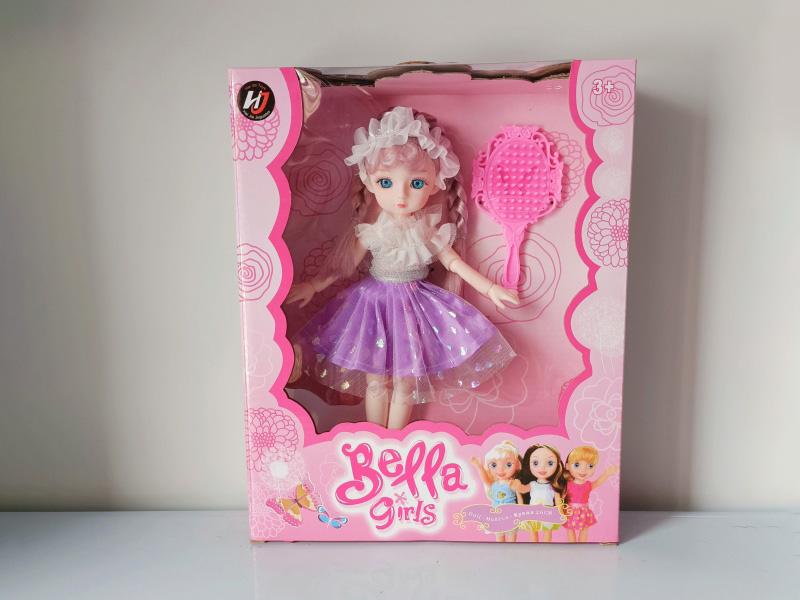 22 Cm, 13-Joint Solid 3D Eye Barbie Doll + Accessories