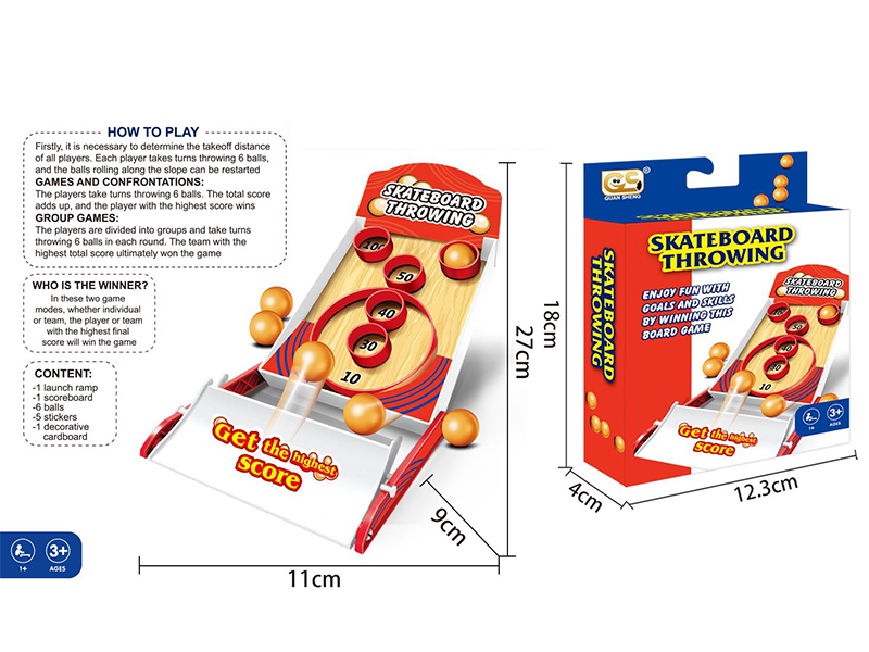 Skateboard Throwing Game