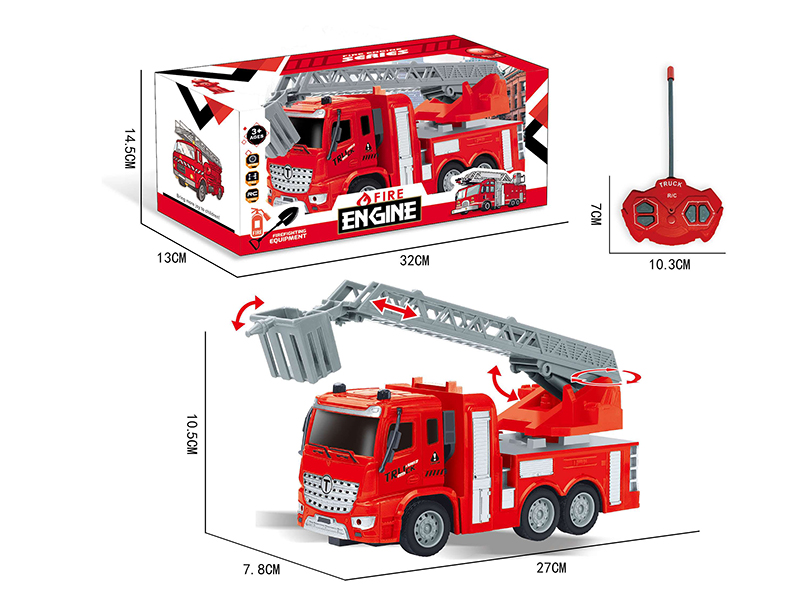 1:30 4CH Remote Control Fire Engine