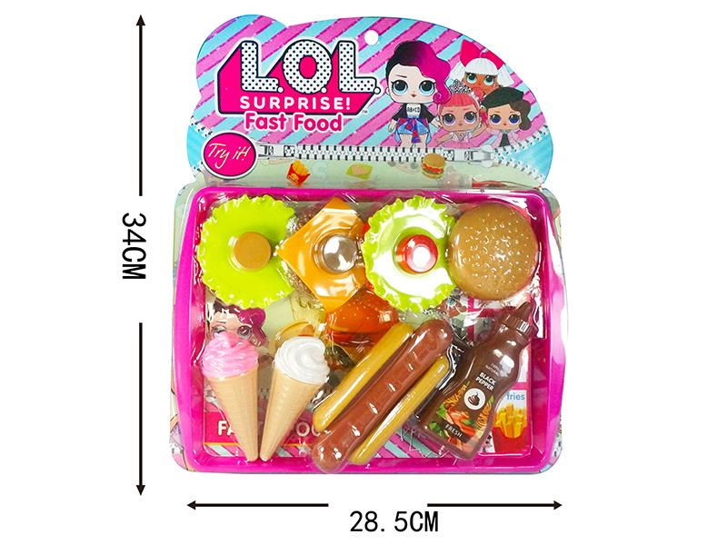 Simulation Hamburger Hot Dog Ice Cream Set