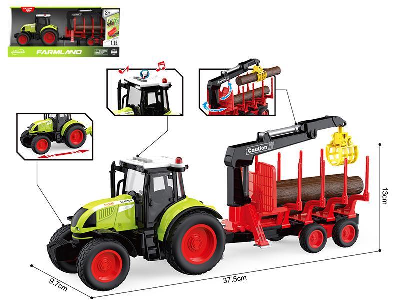 1:16 Friction Farm timber transport wagon(Sound And Light)