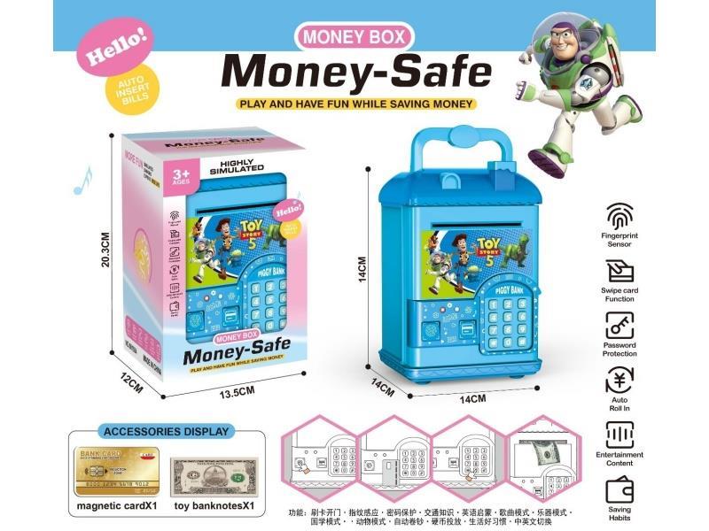 Toy Story House Simulation Card Swiping Fingerprint Piggy Bank