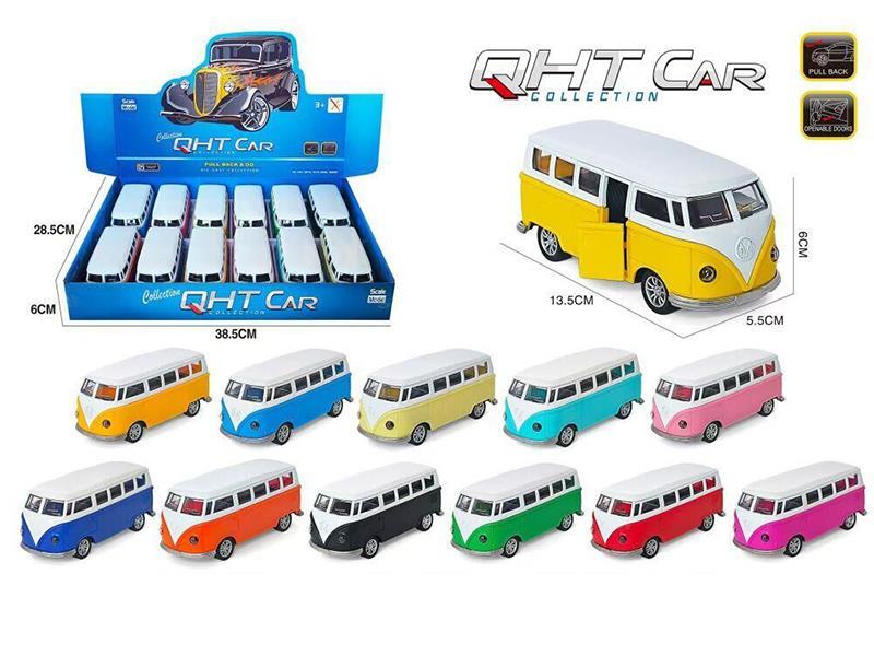 1:32 Pull Back Openable Dpprs Volkswagen T1 Bus