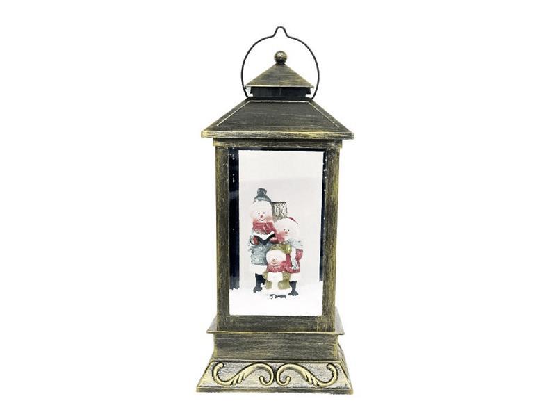 Three Snowman Lighthouses Metallic Color