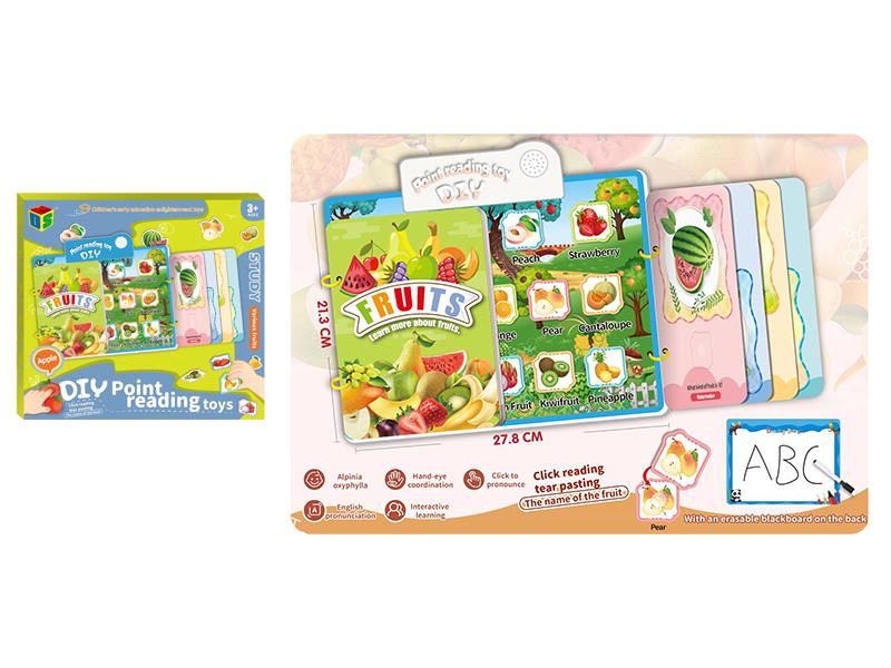 DIY Point Reading Quiet Book(Friut)