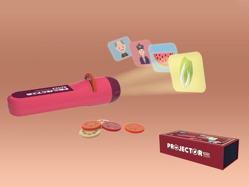 Projection Electric Torch(Red)