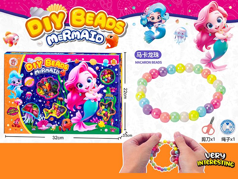 Mermaid DIY Beads(Macaron Beads)