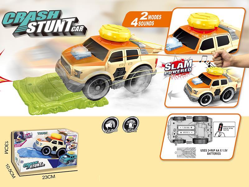 Crash  B/O Pickup With Roadblock