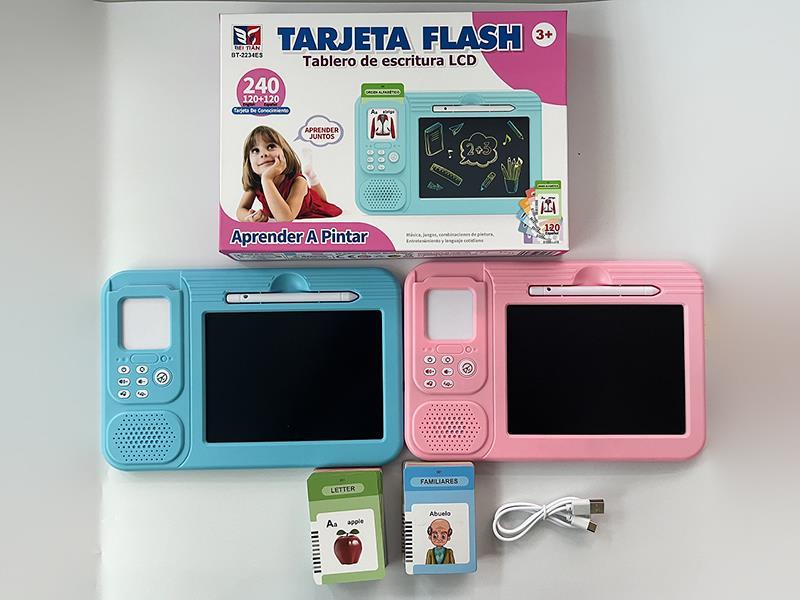 English And Castellano Bilingual Card Drawing Board Learning Machine
