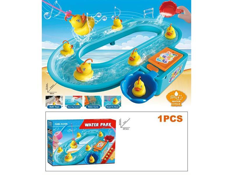 Electric Water‑Circulation Musical Duck‑Fishing Game For Water Park (Ducks Can Be Used As Bath Toys)
