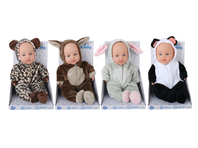 16-Inch Cotton-Filled Animal Doll In Four Styles