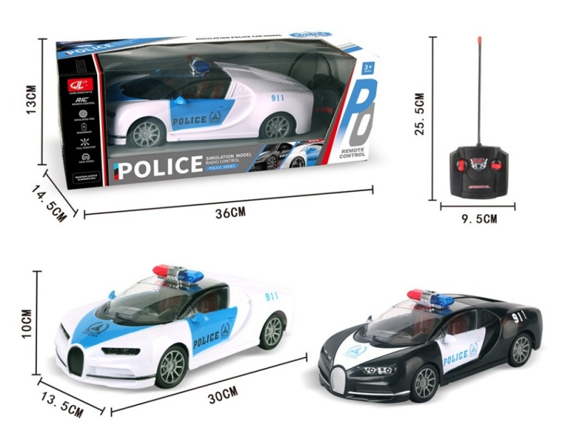 4-Channel  RC Bugatti Police Car
