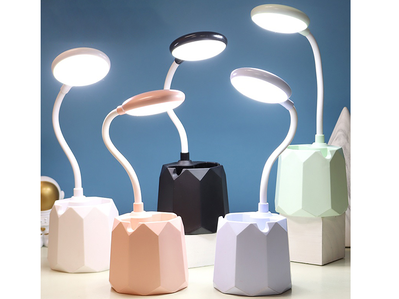 Pen Holder Mobile Phone Stand Desk Lamp