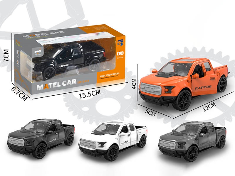 1:36 Pull Back Alloy Sports Car With Sound And Lights(3 Doors Can Open)