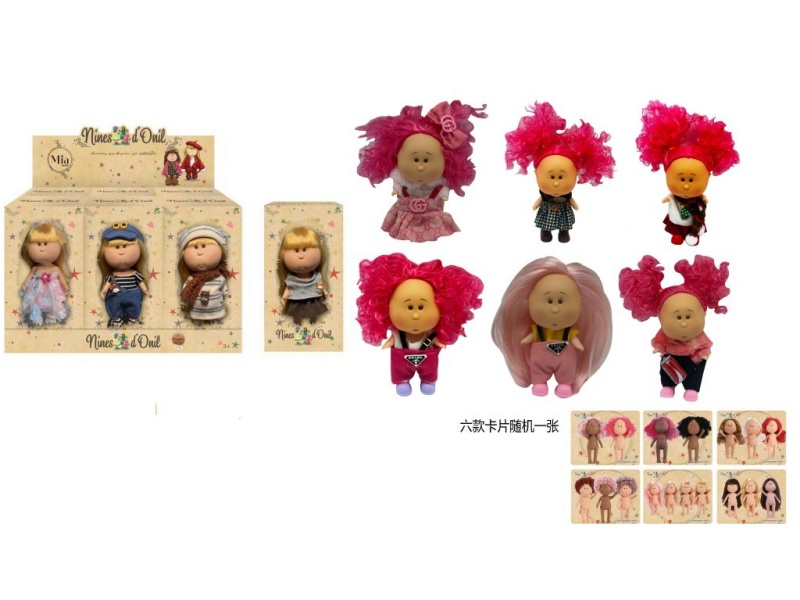 1:1 Fashion 18Cm Full Vinyl Spanish Mia Potato Doll With Card, 6 Styles, 6Pc