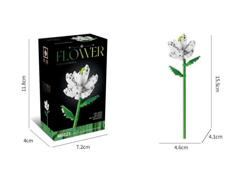 Building Blocks: 75 Pcs Of Jasmine Flowers