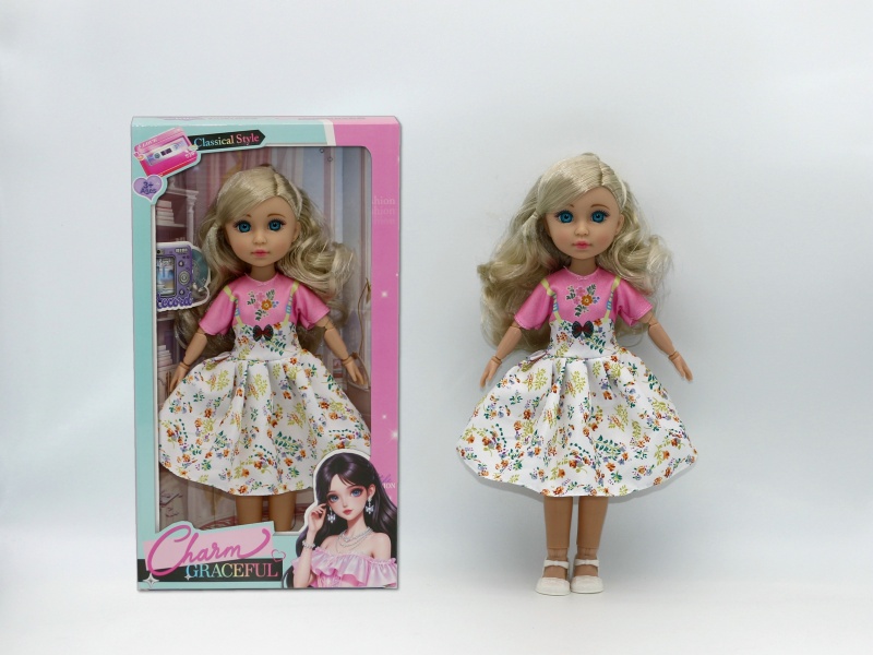 12-Inch 15-Joint Brown Doll