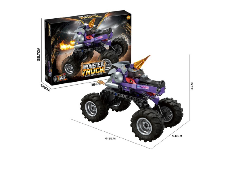 Diy Building Block Rebound Monster Unicorn Bigfoot (With Shock Absorber)
