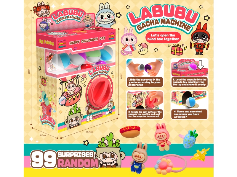 Labub Gashapon Machine (6 Round Eggs)