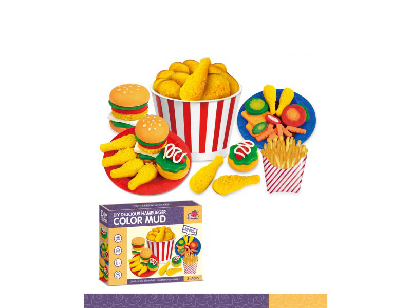 Colored Clay Burger