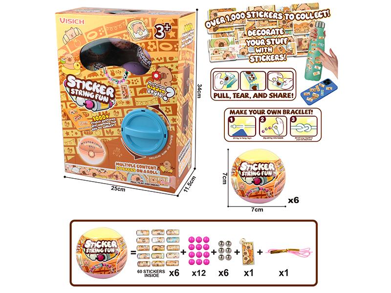 Sticker Bracelet(360 Stickers)6PCS