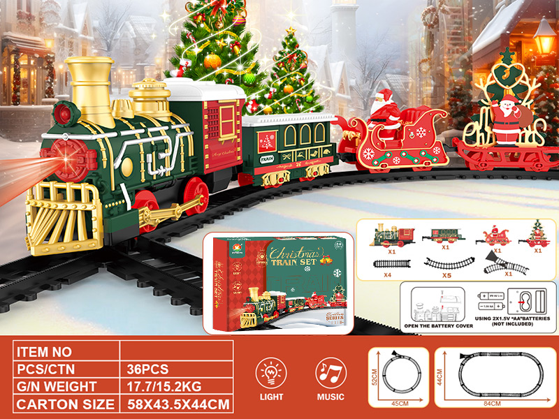 Classic Electric Rail Train(Christmas)